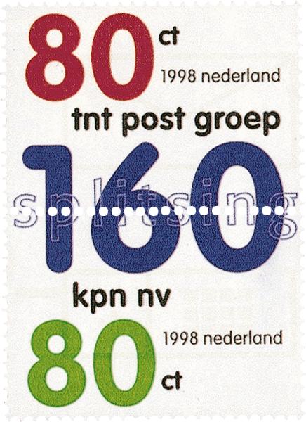 Splitsing kpn-zegel 1998
